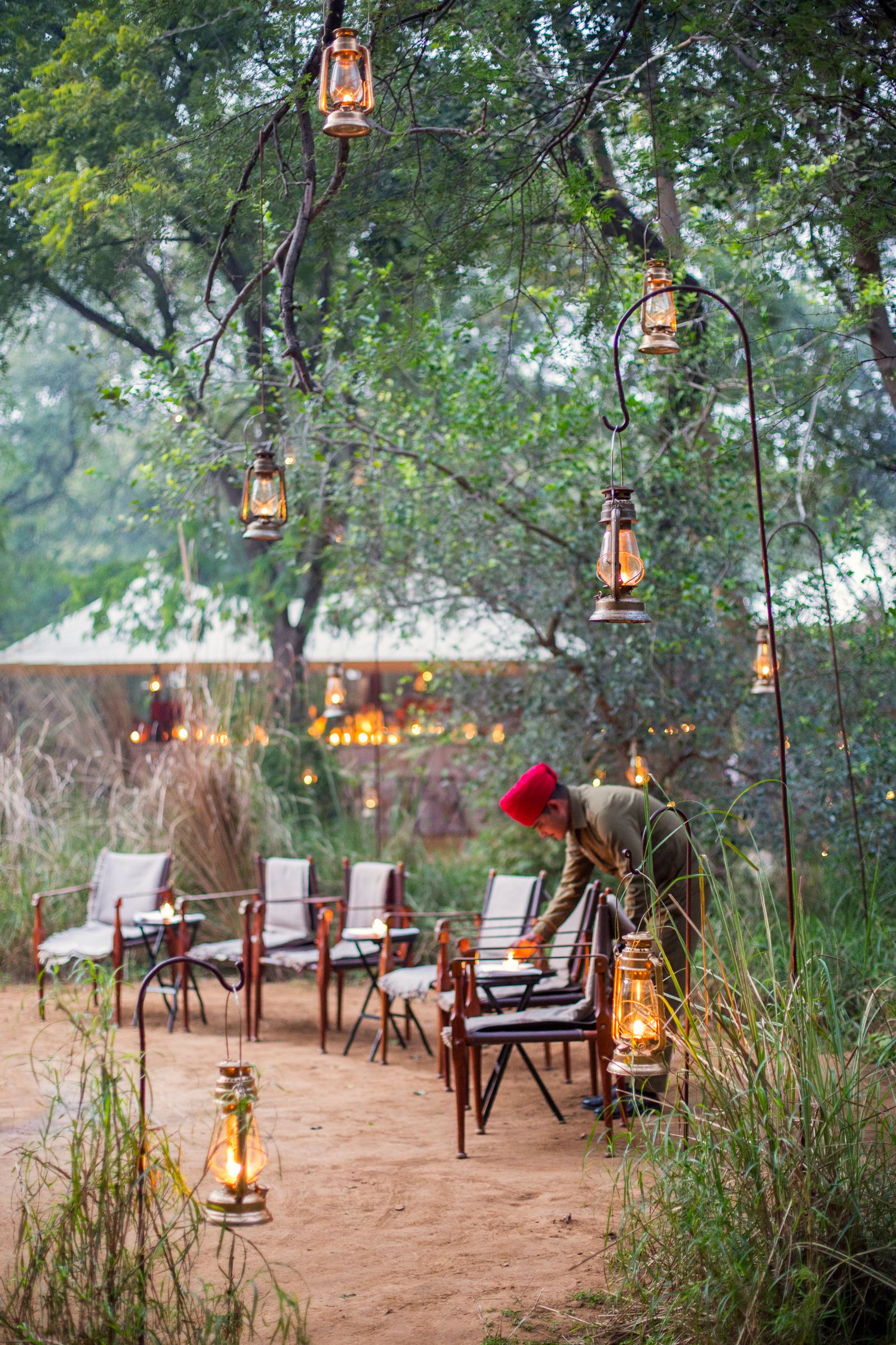 Image may contain Architecture Building Hotel Resort Chair Furniture Adult Person and Outdoors