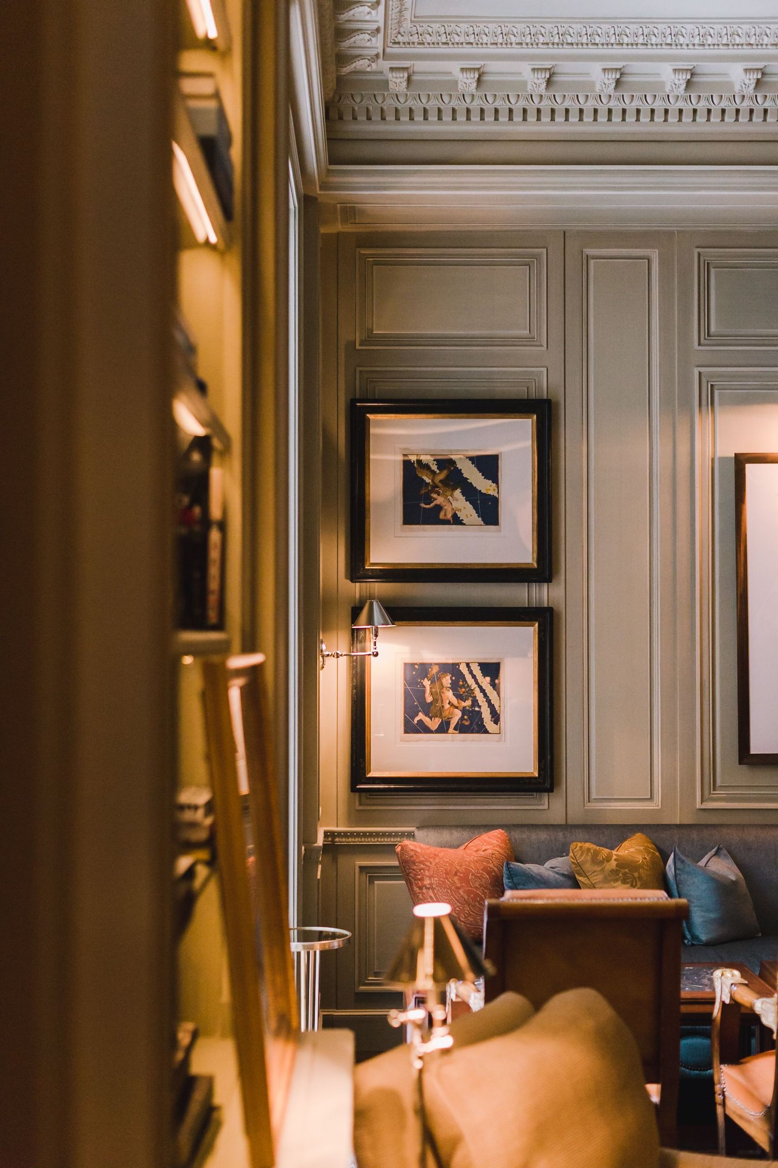 Image may contain Indoors Interior Design Furniture Art and Painting