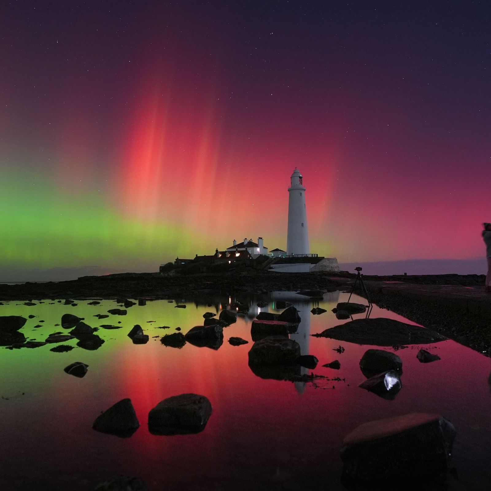 The Northern Lights may be visible over UK skies tonight – here's where to see them